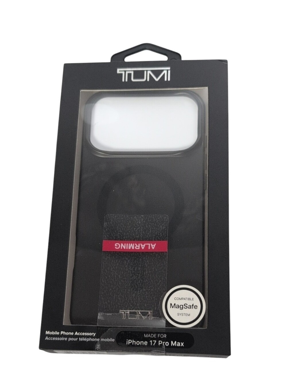 TUMI Black iPhone 17 Pro Max Phone Case MagSafe Compatible